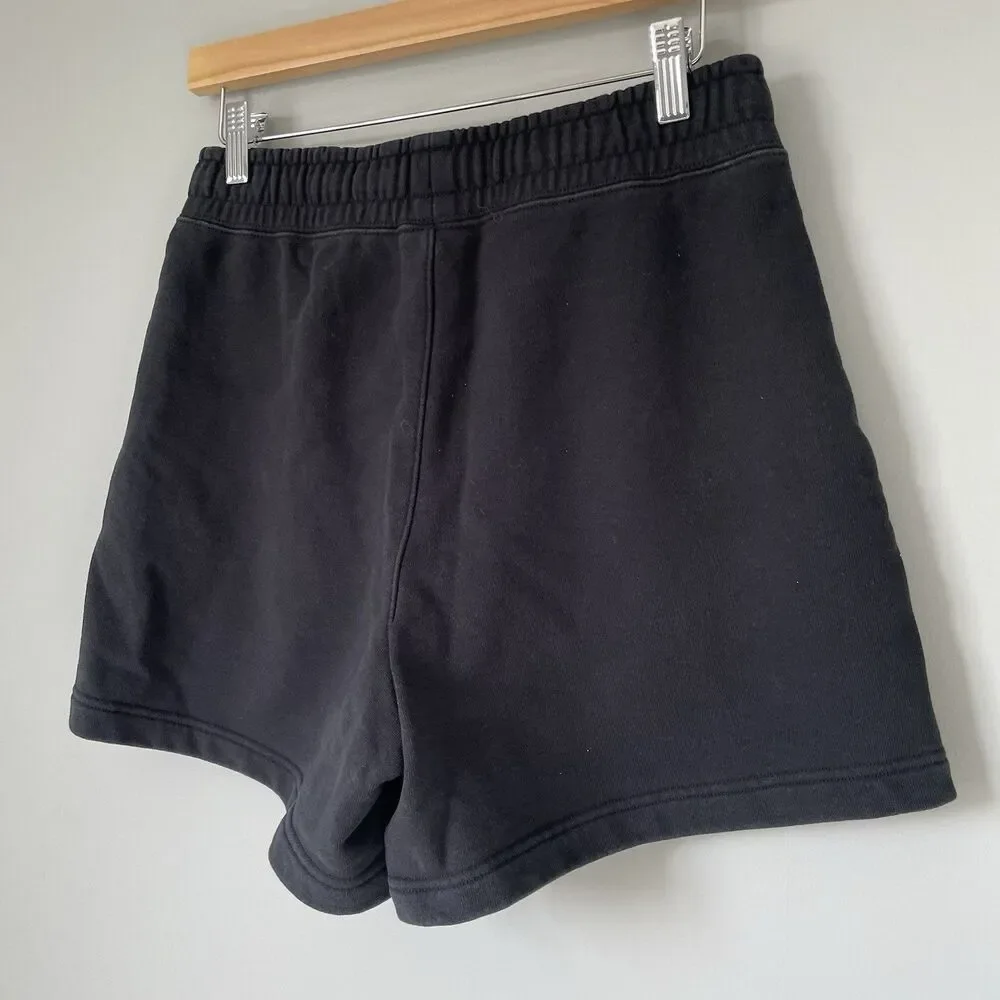 Jordan Loose Fit 100% Cotton Shorts Black Comfortable Lounge Women's Size Small